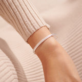 Joma Jewellery Bracelet Bar Silver Textured Bracelet
