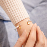Joma Jewellery Bracelet Bar Silver and  Gold Star Bracelet