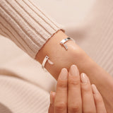 Joma Jewellery Bracelet Bar Silver Feather Bracelet