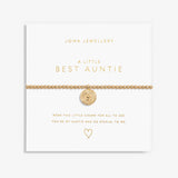 Gold  A Little  'Best Auntie' Bracelet By Joma Jewellery