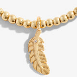 Gold  A Little  Feathers Appear When Loved Ones Are Near' Bracelet By Joma Jewellery