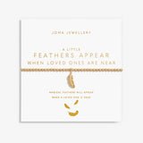 Gold  A Little  Feathers Appear When Loved Ones Are Near' Bracelet By Joma Jewellery