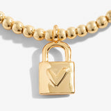 Gold  A Little  'Strength' Bracelet By Joma Jewellery