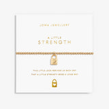 Gold  A Little  'Strength' Bracelet By Joma Jewellery