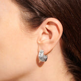 Statement Textured Hoop Earrings By Joma Jewellery