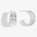 Statement Textured Hoop Earrings By Joma Jewellery