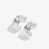 Statement Textured Hoop Earrings By Joma Jewellery