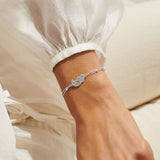Forever Yours 'Love You To The Moon And Back' Bracelet In Silver Plating By Joma Jewellery
