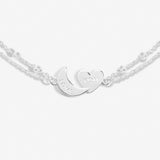 Forever Yours 'Love You To The Moon And Back' Bracelet In Silver Plating By Joma Jewellery