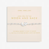 Forever Yours 'Love You To The Moon And Back' Bracelet In Silver Plating By Joma Jewellery