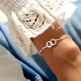 Forever Yours 'You Are My Forever And Always' Bracelet In Silver Plating By Joma Jewellery