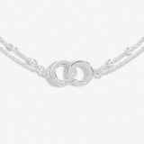 Forever Yours 'You Are My Forever And Always' Bracelet In Silver Plating By Joma Jewellery