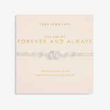 Forever Yours 'You Are My Forever And Always' Bracelet In Silver Plating By Joma Jewellery