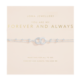 Forever Yours 'You Are My Forever And Always' Bracelet In Silver Plating By Joma Jewellery