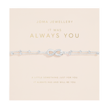 Forever Yours 'It Was Always You' Bracelet In Silver Plating By Joma Jewellery