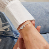 Forever Yours 'Everyday I Love You More' Bracelet In Silver Plating By Joma Jewellery