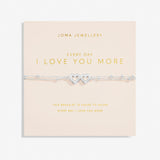 Forever Yours 'Everyday I Love You More' Bracelet In Silver Plating By Joma Jewellery