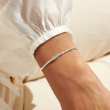 Share Happiness 'Forever My Friend, Lucky To Have You' Bracelet In Silver Plating By Joma Jewellery