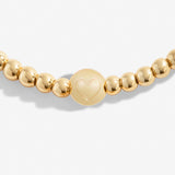 Share Happiness 'Forever Proud Of You, You Will Go Far' Bracelet In Gold Plating By Joma Jewellery