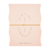 Share Happiness 'Forever Proud Of You, You Will Go Far' Bracelet In Gold Plating By Joma Jewellery