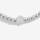 Share Happiness 'A Beautiful Day Starts With A Beautiful Mindset' Bracelet In Silver Plating By Joma Jewellery