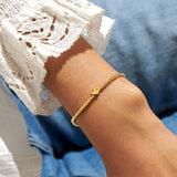 Share Happiness 'You Are So Lovely, You Brighten Every Day' Bracelet In Gold Plating By Joma Jewellery
