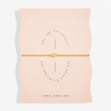 Share Happiness 'You Are So Lovely, You Brighten Every Day' Bracelet In Gold Plating By Joma Jewellery