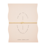 Share Happiness 'You Are So Lovely, You Brighten Every Day' Bracelet In Gold Plating By Joma Jewellery