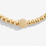 Share Happiness 'Do What You Love, Prioritise Happiness' Bracelet In Gold Plating By Joma Jewellery