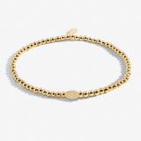 Share Happiness 'Protect Your Energy, positivity Is Power' Bracelet In Gold Plating By Joma Jewellery