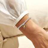 Boxed A Little 'She Believed She Could So She Did' Bracelet In Silver Plating And Gold Plating by Joma Jewellery