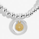 Boxed A Little 'She Believed She Could So She Did' Bracelet In Silver Plating And Gold Plating by Joma Jewellery