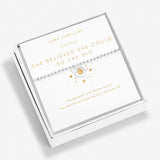 Boxed A Little 'She Believed She Could So She Did' Bracelet In Silver Plating And Gold Plating by Joma Jewellery