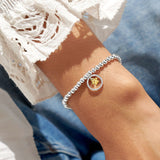 Boxed A Little 'Pets Leave Pawprints On Our Hearts' Bracelet In Silver Plating And Gold Plating by Joma Jewellery