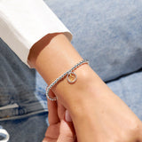 Boxed A Little 'Always My Daughter Forever My Friend' Bracelet In Silver Plating And Gold Plating by Joma Jewellery