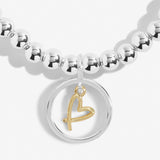 Boxed A Little 'Always My Daughter Forever My Friend' Bracelet In Silver Plating And Gold Plating by Joma Jewellery