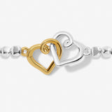 Forever Yours 'So Very Proud Of You' Bracelet In Silver Plating And Gold Plating By Joma Jewellery