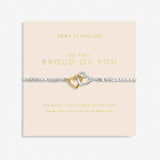 Forever Yours 'So Very Proud Of You' Bracelet In Silver Plating And Gold Plating By Joma Jewellery