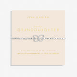 Forever Yours 'Lovely Granddaughter' Bracelet In Silver Plating By Joma Jewellery
