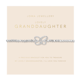 Forever Yours 'Lovely Granddaughter' Bracelet In Silver Plating By Joma Jewellery
