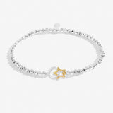 Forever Yours 'Always Dream Big' Bracelet In Silver Plating And Gold Plating By Joma Jewellery