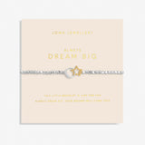 Forever Yours 'Always Dream Big' Bracelet In Silver Plating And Gold Plating By Joma Jewellery