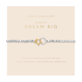 Forever Yours 'Always Dream Big' Bracelet In Silver Plating And Gold Plating By Joma Jewellery