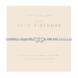 Forever Yours '40th Birthday' Bracelet In Silver Plating By Joma Jewellery