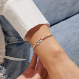 Forever Yours '50th Birthday' Bracelet In Silver Plating By Joma Jewellery