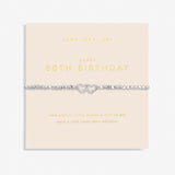 Forever Yours '50th Birthday' Bracelet In Silver Plating By Joma Jewellery