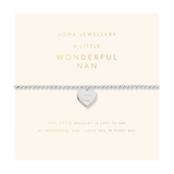 Grandparent A Little 'Wonderful Nan' Bracelet In Silver Plating From Joma Jewellery
