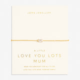 Love From Your Little Ones 'Love You Lots Mum' Bracelet In Gold Plating From Joma Jewellery