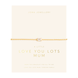 Love From Your Little Ones 'Love You Lots Mum' Bracelet In Gold Plating From Joma Jewellery