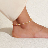 Pearl Anklet In Gold Plating By Joma Jewellery